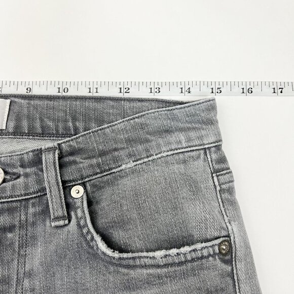 Agolde Jeans Women's 30 Grey Mid-Rise Skinny Distressed Premium Denim - Picture 8 of 16